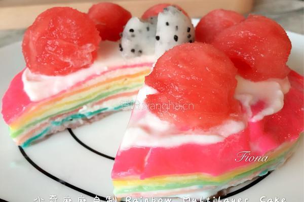 Rainbow Multilayer Cake