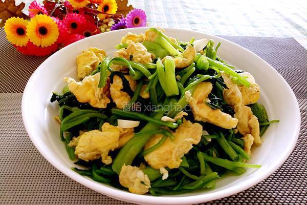 菠菜炒鸡蛋的做法图解10