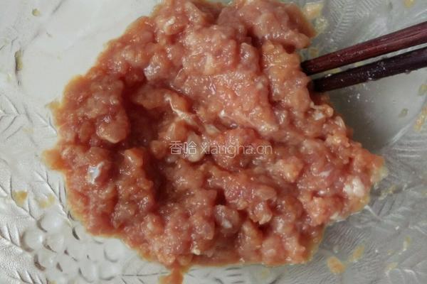 肉酿荔枝的做法图解2