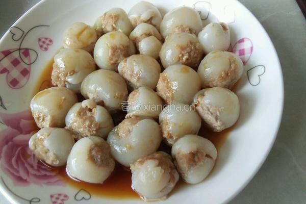 肉酿荔枝的做法图解4