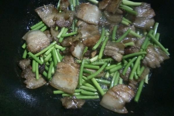蒜苔炒肉片的做法图解9