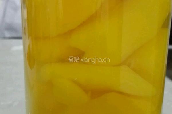黄桃罐头的做法图解7
