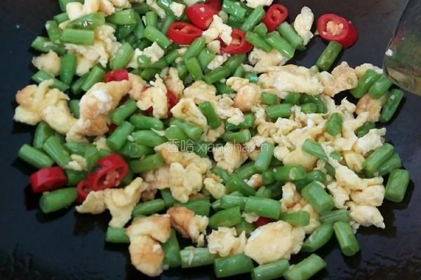 四季豆炒鸡蛋的做法图解8