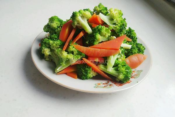 清炒西兰花胡萝卜的做法图解5