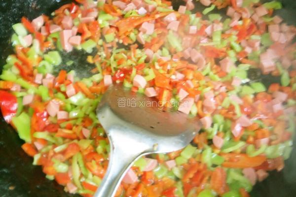 辣椒鸡蛋煎馍片的做法图解3