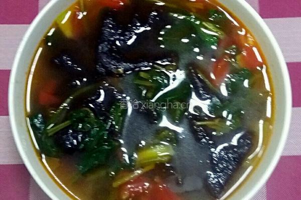 西红柿海苔汤的做法图解4