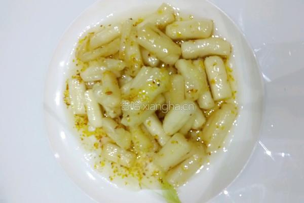 桂花炒年榚的做法图解8