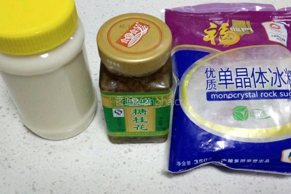 桂花炒年榚的做法图解1