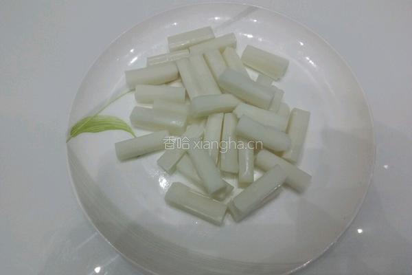 桂花炒年榚的做法图解2