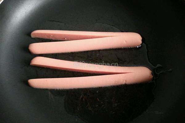 爱心火腿煎蛋的做法图解4