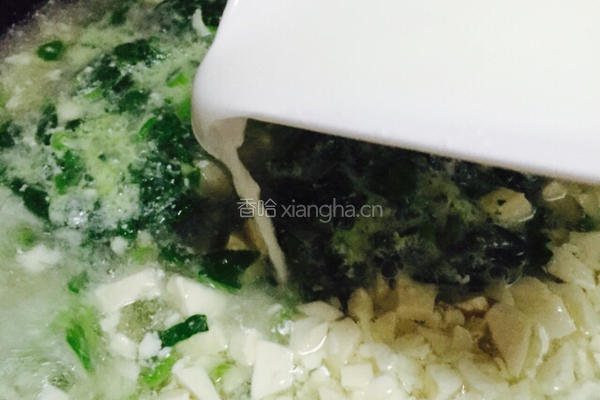 青菜豆腐羹的做法图解7