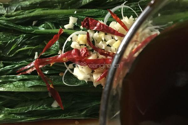 油泼油麦菜（蒜香）的做法图解3