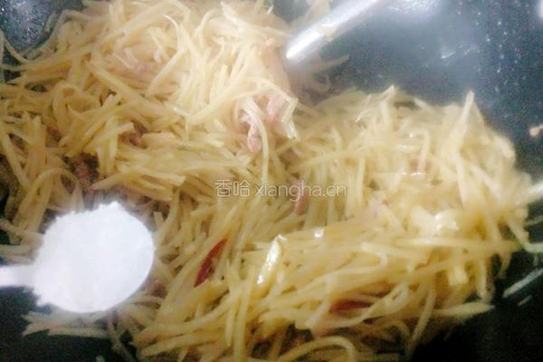 土豆丝炒肉的做法图解10