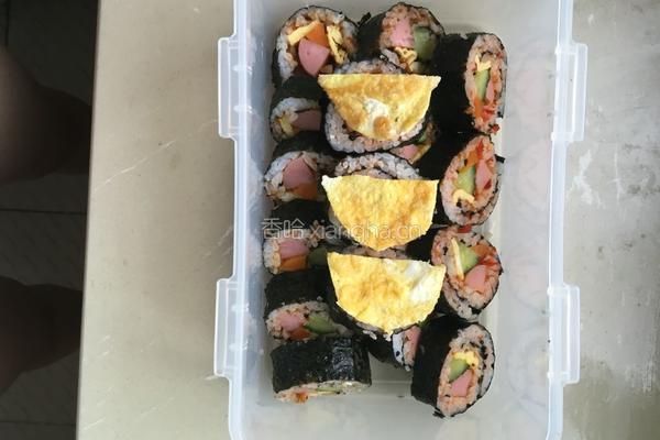 自制紫菜包饭的做法图解7