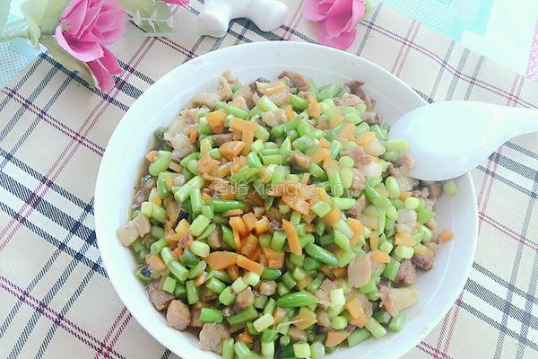 蒜苔炒肉末的做法图解6