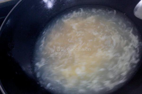 焙辣鸡蛋花汤的做法图解8