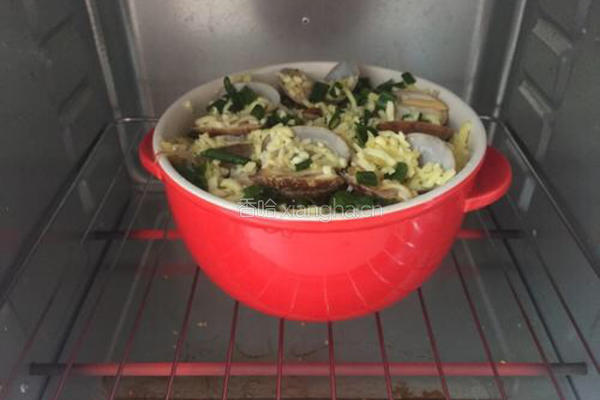 海鲜芝士焗饭的做法图解7