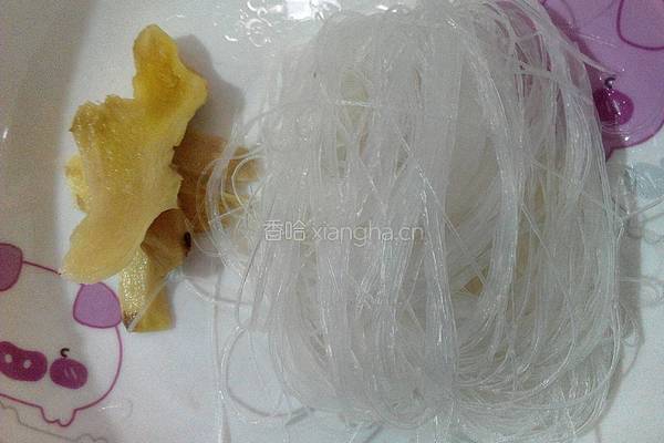 丝瓜粉丝汤的做法图解2