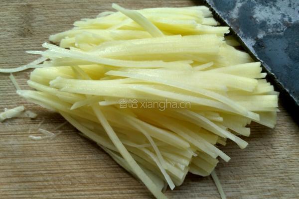 醋溜土豆丝的做法图解2