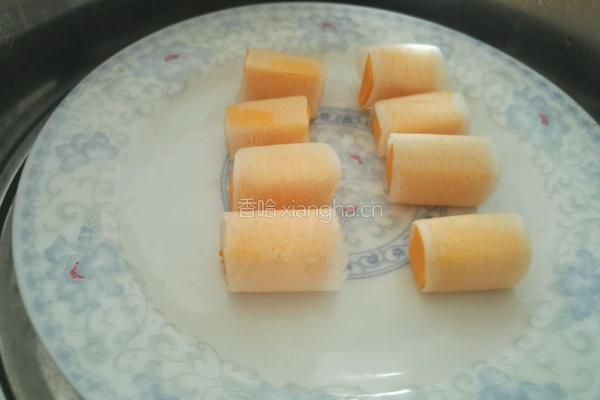 冰糖白萝卜蒸南瓜的做法图解6