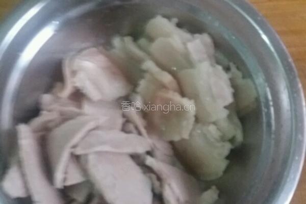 花菜炒肉的做法图解5