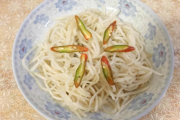 酸甜萝卜丝的做法图解3