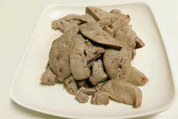 豇豆爆肝尖的做法图解2