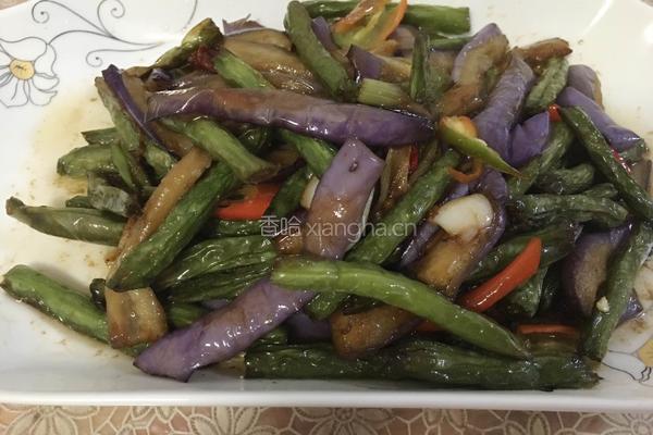 刀豆烧茄子的做法图解8