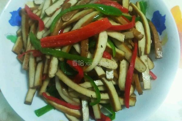 彩椒豆干的做法图解6