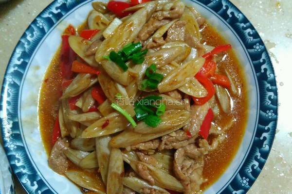 瘦肉炒藕尖的做法图解11