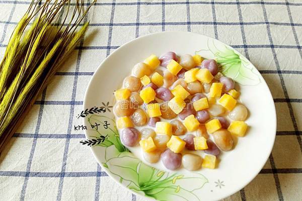 牛奶芒果小丸子的做法图解4
