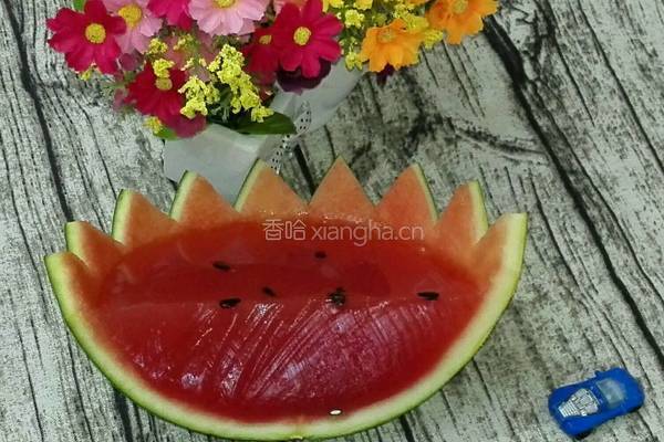 西瓜果冻的做法图解11