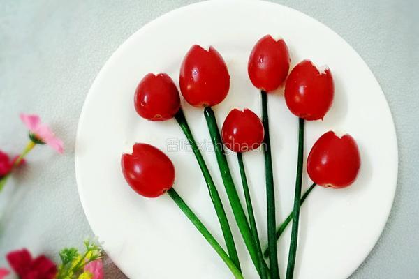 圣女果郁金香的做法图解6