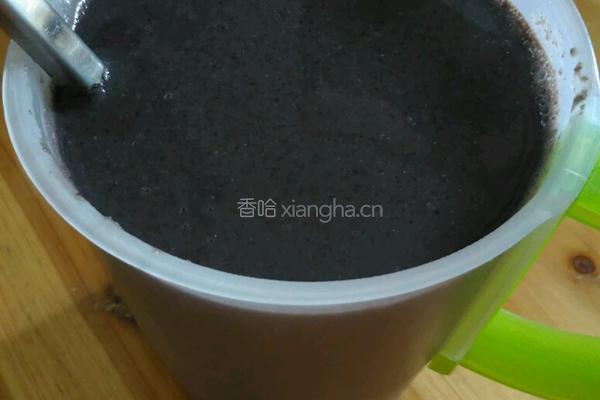 黑豆黑米米糊的做法图解3