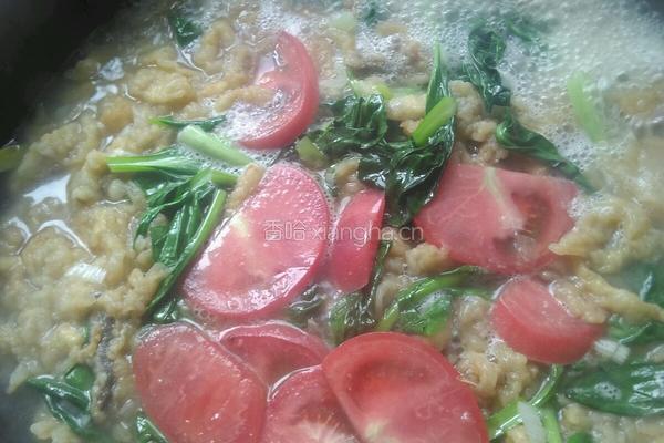 小酥肉炖油菜的做法图解3