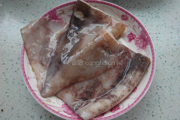 彩椒洋葱炒鱿鱼的做法图解3
