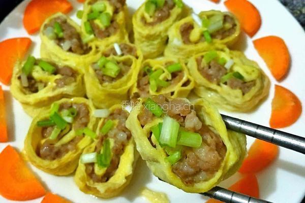 肉末鸡蛋卷的做法图解10