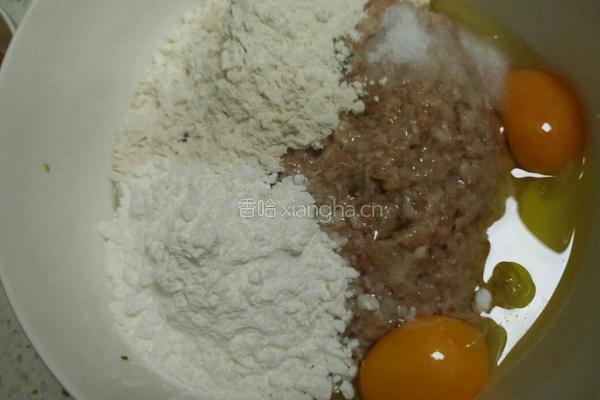 青菜肉丸的做法图解2