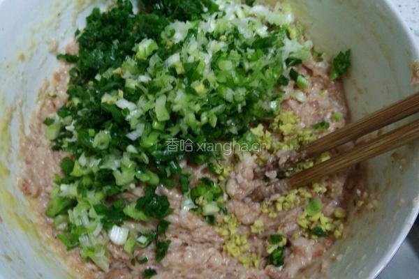 青菜肉丸的做法图解3