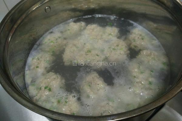青菜肉丸的做法图解4