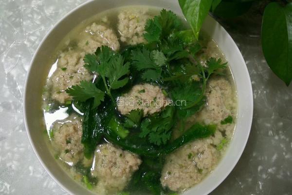青菜肉丸的做法图解6
