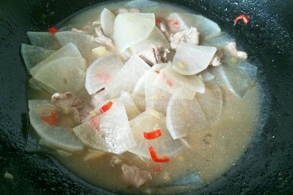 白萝卜炖羊肉的做法图解10