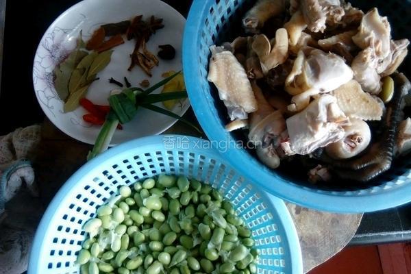 毛豆烧仔鸡的做法图解1