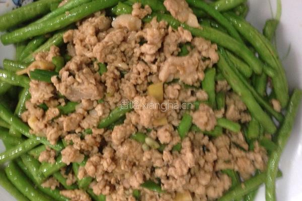 豆角肉末