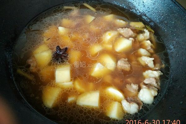 南瓜土豆炖牛肉的做法图解6