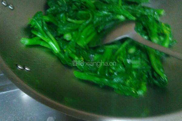 清炒菜心的做法图解5
