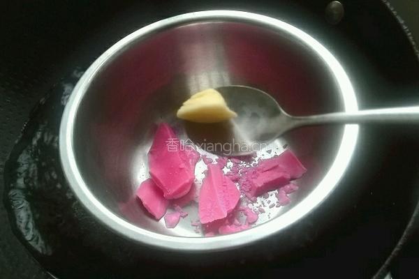 卡通草莓巧克力面包的做法图解2