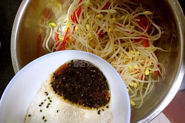 黑芝麻绿豆芽的做法图解5