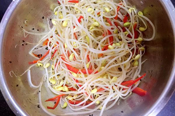 黑芝麻绿豆芽的做法图解6