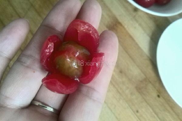 花开圣女果的做法图解3